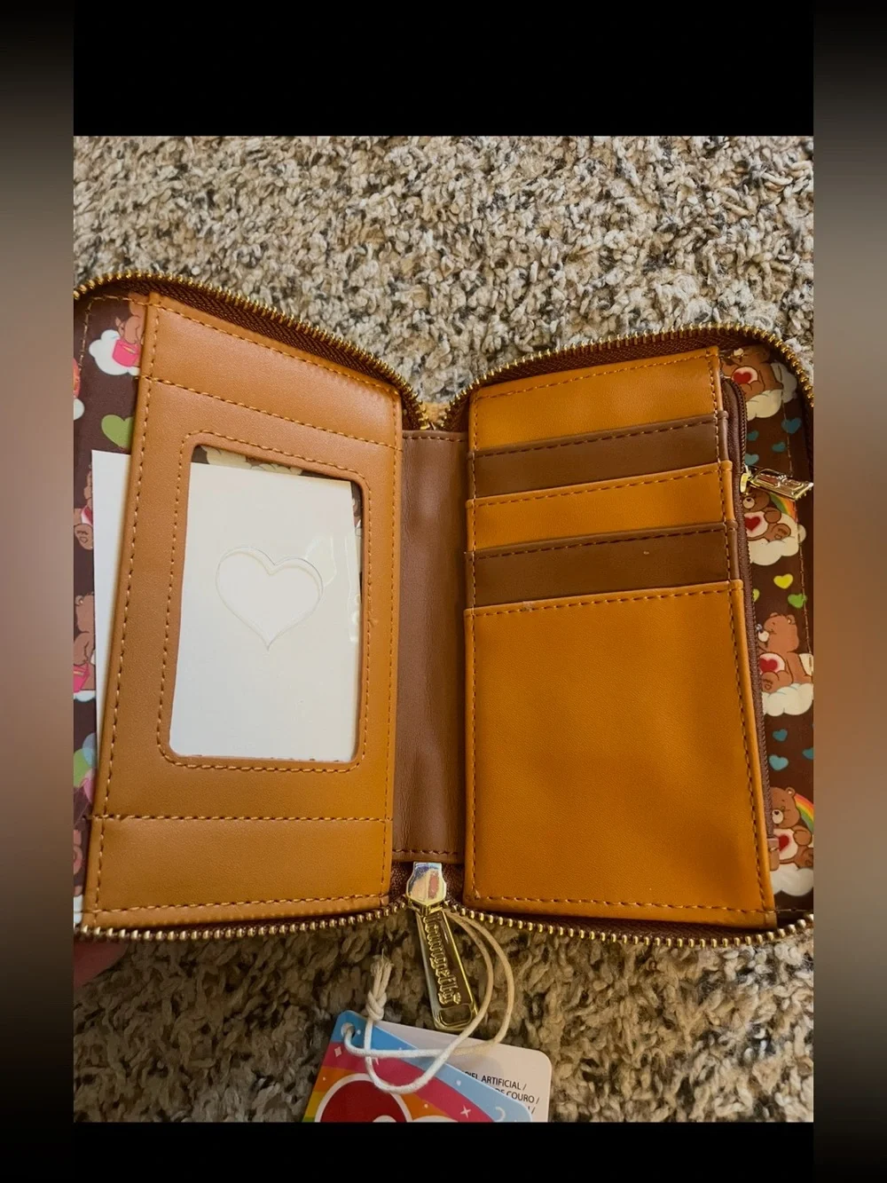 Care Bears Exclusive Tenderheart Bear Plush Cosplay Zip Around Wallet